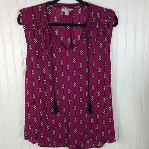 LUCKY BRAND Sleeveless Tassel Top